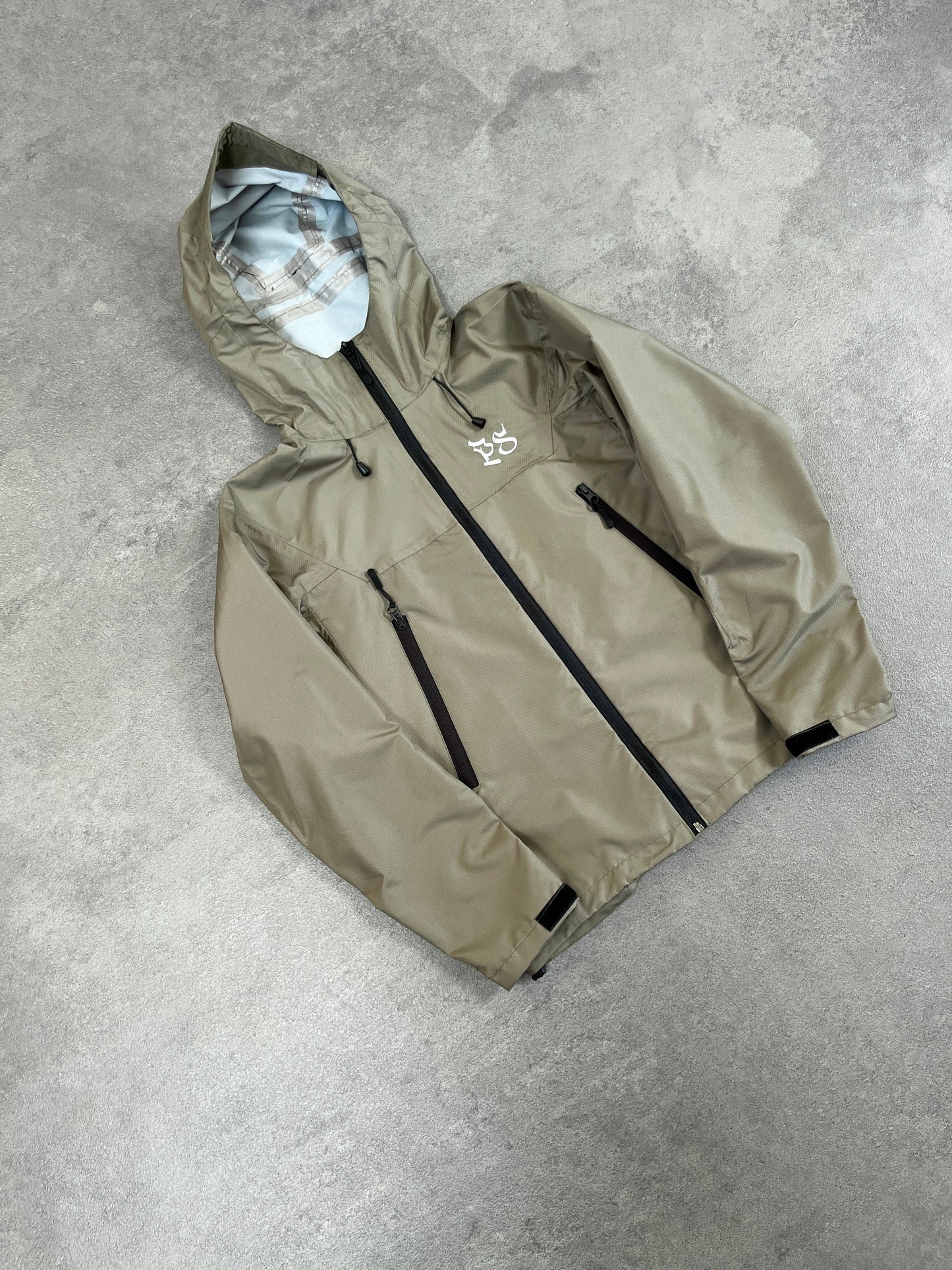 KHAKI RIPSTOP RAIN JACKET