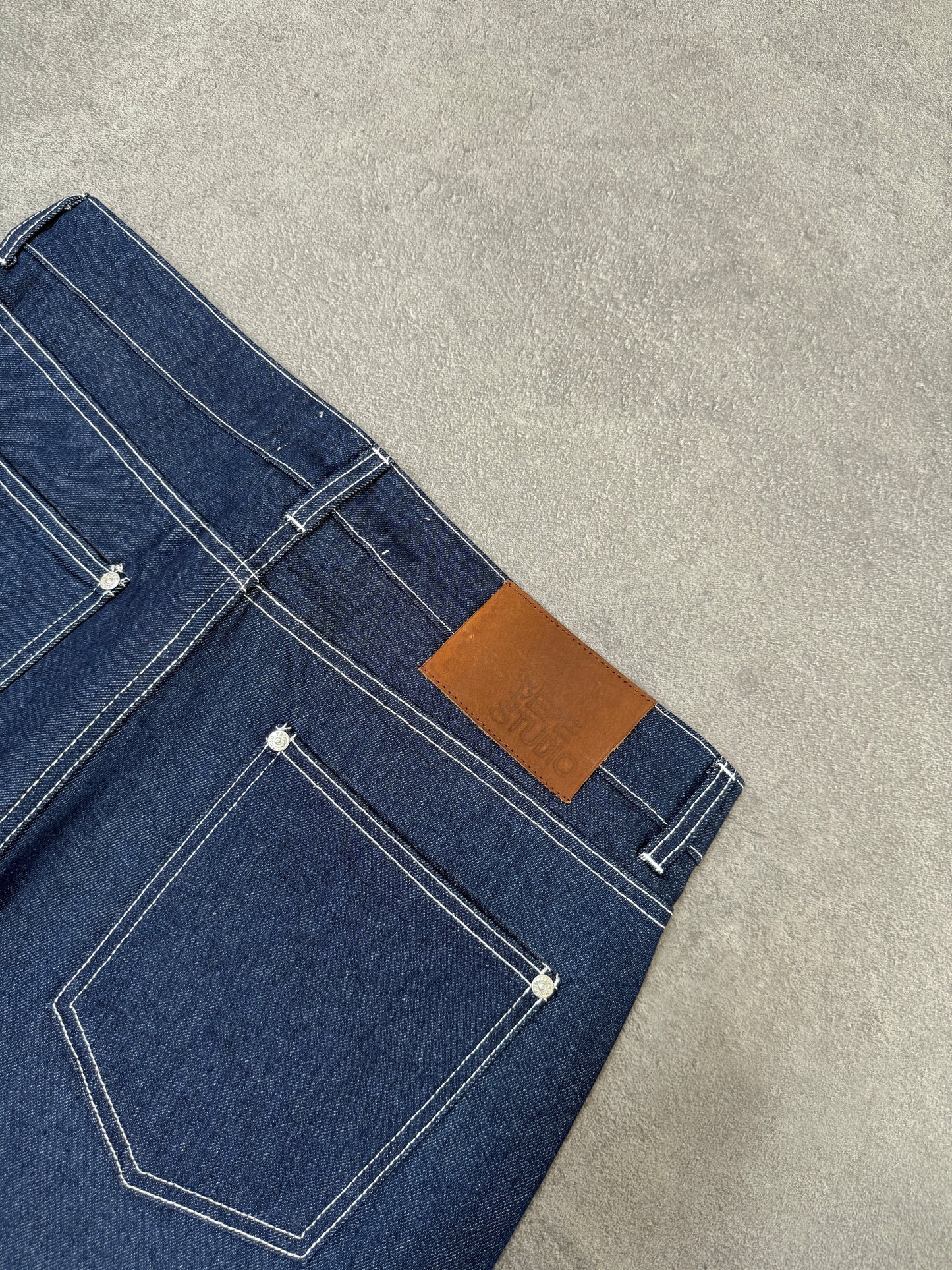 LIGHT BLUE RAW DENIM PANT