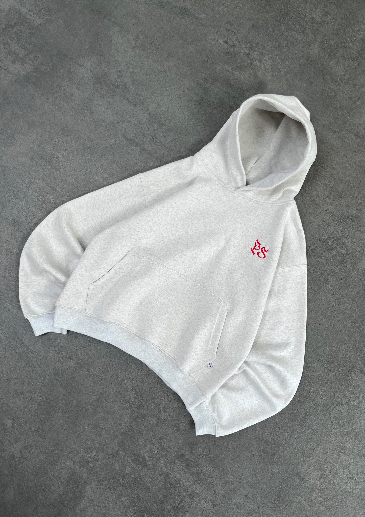 LIGHT GRAY BOXY HOODIE
