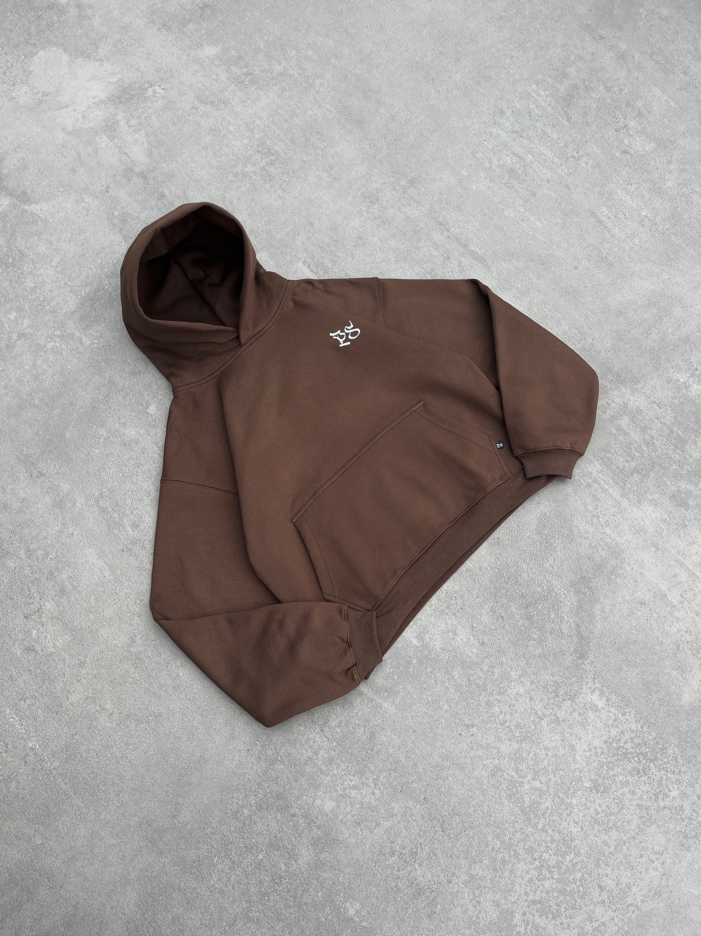 BROWN BOXY HOODIE