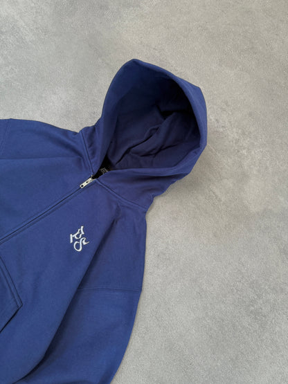 NAVY ZIP-HOODIE