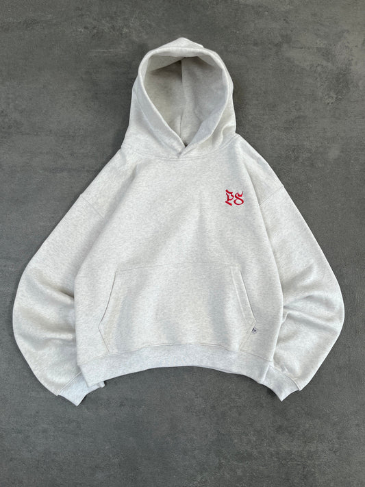LIGHT GRAY BOXY HOODIE