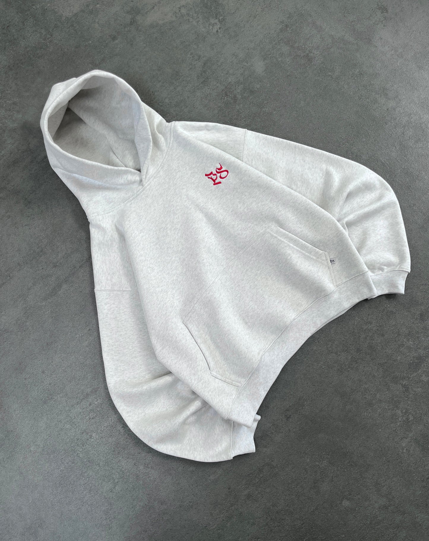 LIGHT GRAY BOXY HOODIE
